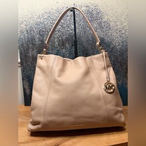 Michael Kors Lex Large Pebbled Leather Hobo Shoulder Bag